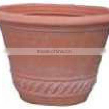 balcony big outdoor ornamental cheap plastic flower pots wholesale