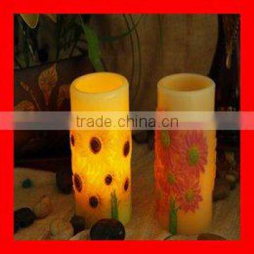 Sunflower Column LED candle