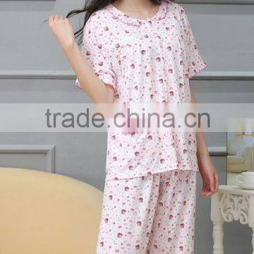 100% cotton women pajamas wholesale cheap price