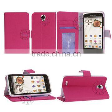 HOT SELLING WALLET CASE BODY COVER FOR LENOVO S820 WITH FACTORY PRICE