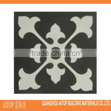 Black texture interior floor tile cement tile rustic flooring carpet cement material tile china made cement floor decor panel