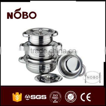 4PCS Arch Shape Stainless Steel Indian Pot Set photo-2