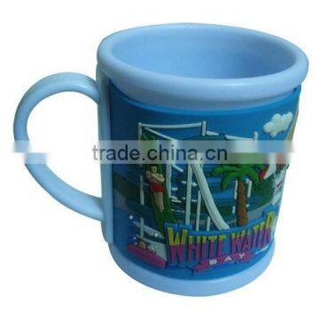 Embossed logo 3D soft pvc rubber cup mug for promotional gift                        
                                                Quality Choice