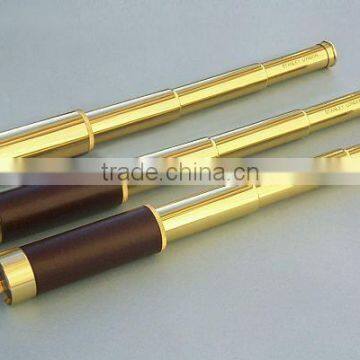 Telescope, Brass Telescope With Lather , Nautical Telescope