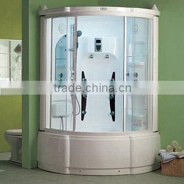 Steam shower room with acrylic bathtub