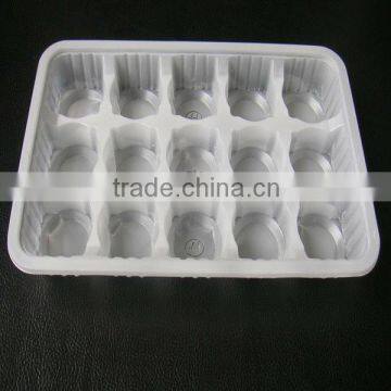 PP plastic compartment tray for ice cream , beer pong cup