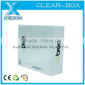 cheap clear custom logo plastic pet packaging box