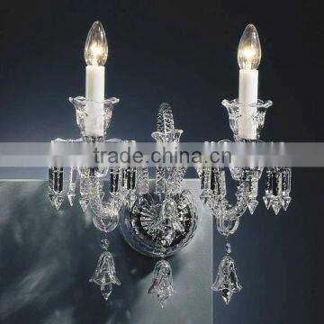 6 Light Clear Glass Arm Chandelier photo-4