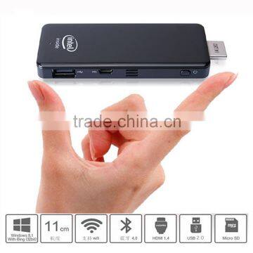 Cheap Quad core CPU mini computer stick with DC 5V input micro pc windows embedded from OEM Factory