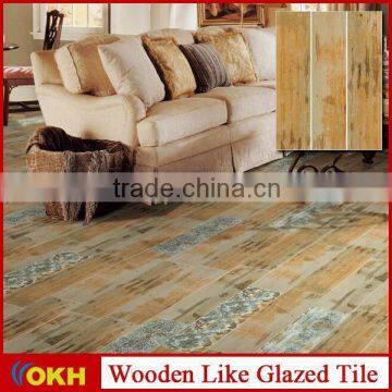 Wood grain rustic floor tile