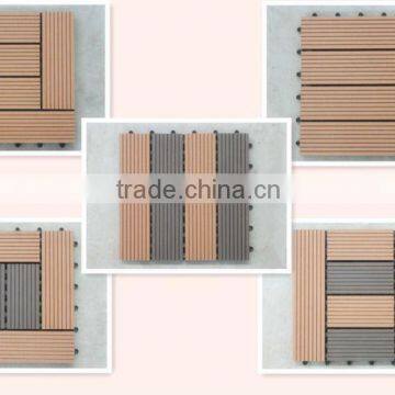high quality outdoor wpc DIY decking 300mm*300mmClip Free