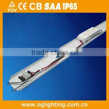 Transparent Polycarbonate Diffuser Fixture IP65 Basement Light TUV