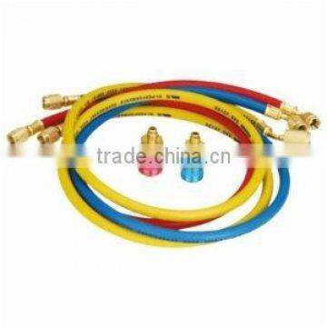 1/4'' SAE Refrigerant Charging Hoses with valve For All Refrigerants (PR3002)