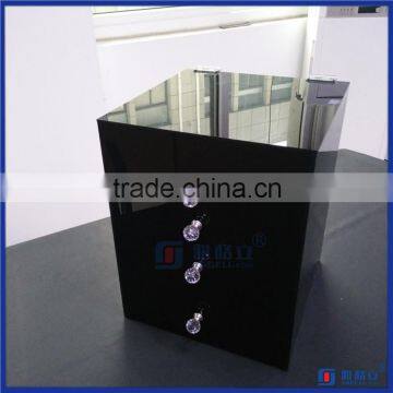 Clean Black Polished Acrylic With Wholesale Acrylic Makeup Organizer With Drawers photo-4