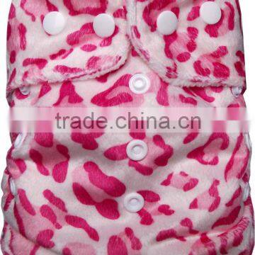 Beautiful Printed Baby Nappy Minky Washable Cloth Diapers