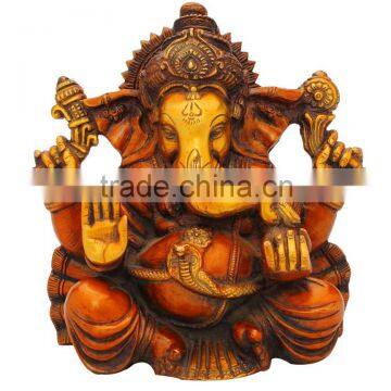 Sitting Chaturbhuj Ganesha 9"