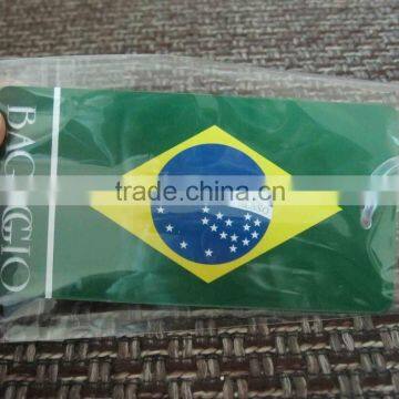 vinyl plastic luggage tag 30 mil with ID card (M-PT310)