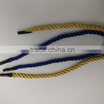polyester cord/polyester double braided rope/shoelace
