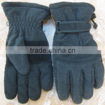 black leather glove