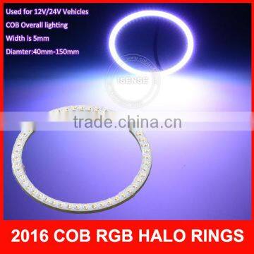 Hot selling plasma cob rgb color led angel eyes for bmw e60 color changing drl daytime driving light fog light