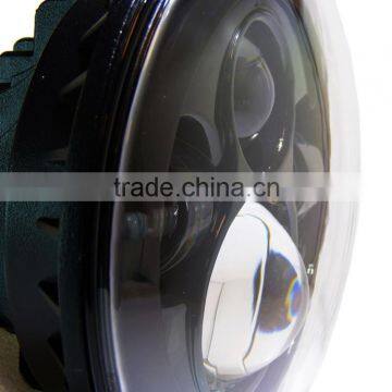 7" LED Headlight Fits Chopper Motorcycles 7 Inch Round Projector Led Headlight Black for Harley Wholesale Price Quality Choice photo-4