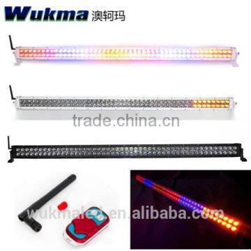 2015 new 50'' led strobe light bar! Curved 288w offroad led bar, remote control RGB flashing bar light for 4wd,suv,car,jeep