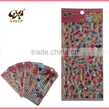 3d puffy phone sticker/butterfly puffy sticker/cute cartoon puffy sticker