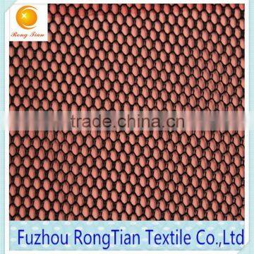 Black 100 polyester tricot knitting K080 mesh fabric for bags