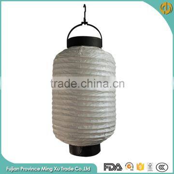 White Hanging Cylinder Paper Lantern For Decoration