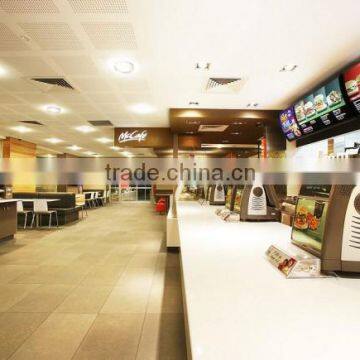 mcdonalds quartz silver stone counter