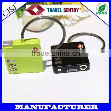 TSA529 3digits travel Cable TSA Approved Lock