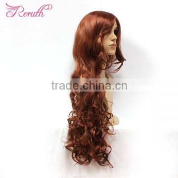 Beautiful Natural Looking Long Tangle-free Wave Human Hair Wig