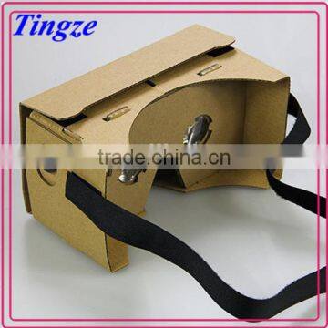 Wholesale DIY Google Cardboard 3D VR Glasses with Head Strap for Promotion Gift