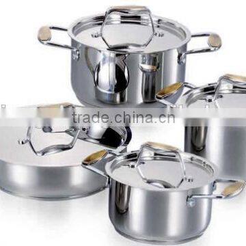 18 10 stainless steel parini cookware/rainbow cookware/megaware cookware set