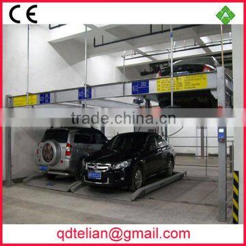 intelligent double floor vertical-horizontal parking lot mechanical automated 2 layer lift & slide car parking