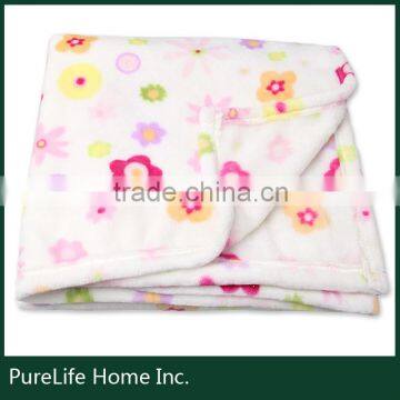 SZPLH passed SQP anti-Pilling flower printed blanket