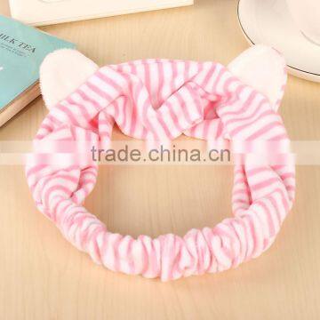 Hot! Women Girls Headband Korean Style Cute Stripe Cat Ear Headwraps Girls Fashion Hair Accessories Beautiful Bowknot Hair Bands photo-5