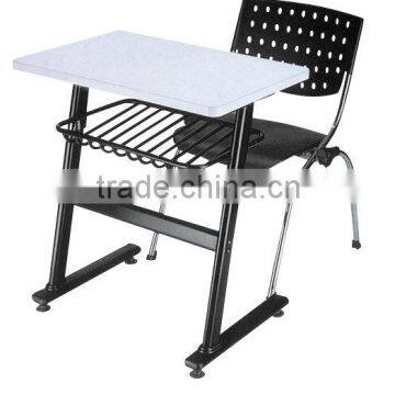 MDF & Chromed metal student desk and chair H-747