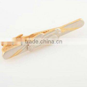 Best seller gold plated tie clip nice tie bar custom tie pin with car mark