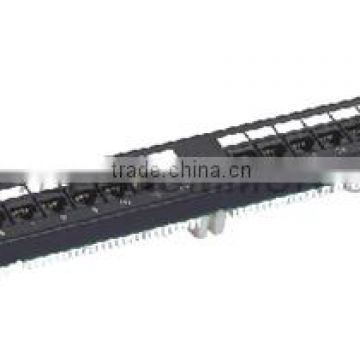 24 ports Cat5e 2*12 patch panel with Krone IDC