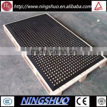 China industry of anti slip anti fatigue rubber drainage mat kitchen floor mat