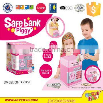 2016 lastest developed intelligent DIY funny case safe bank deposit box plastic piggy bank