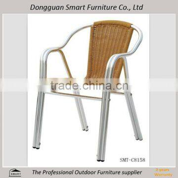 outdoor furniture cheap simple alum frame rattan chiar