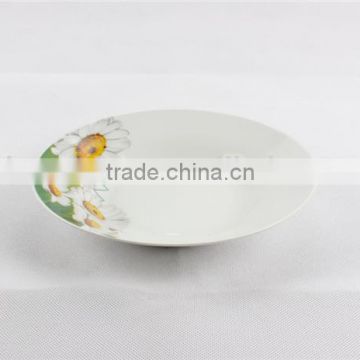 Porcelain soup plate, white antique porcelain plates, cheap white porcelain dessert plates