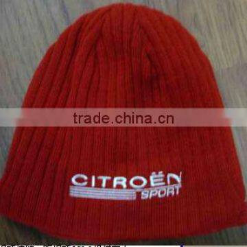 stripe knitted brand design knitted beanie,rib knitted hat,brand knitted beanie