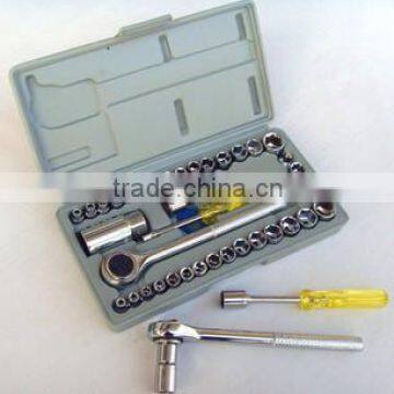40pcs Auto And Motorcycle Tool Sets combination socket wrench set
