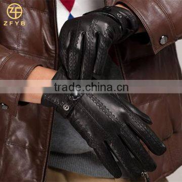 ZF3568 Imported Ethiopian sheep leather gloves for men