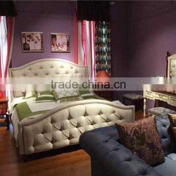 China professional classical fabric bed