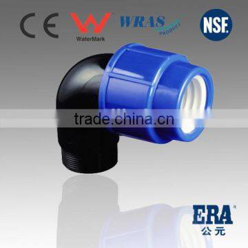 WRAS APPROVED PP Compression Fitting Male Thread Elbow