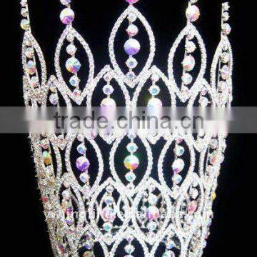 10inches height AB crystal crown